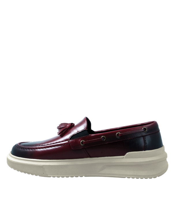 Loafer SS24 Sepatu Damien PIN344 M Maroon Casual - Image 3