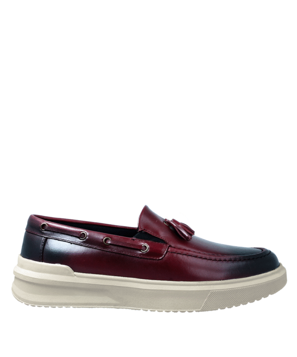 Loafer SS24 Sepatu Damien PIN344 M Maroon Casual