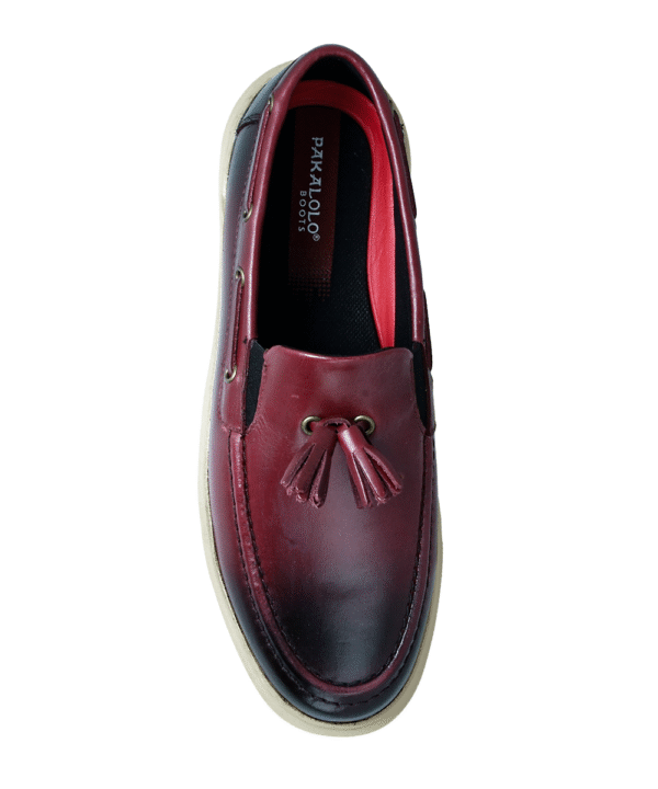 Loafer SS24 Sepatu Damien PIN344 M Maroon Casual - Image 4